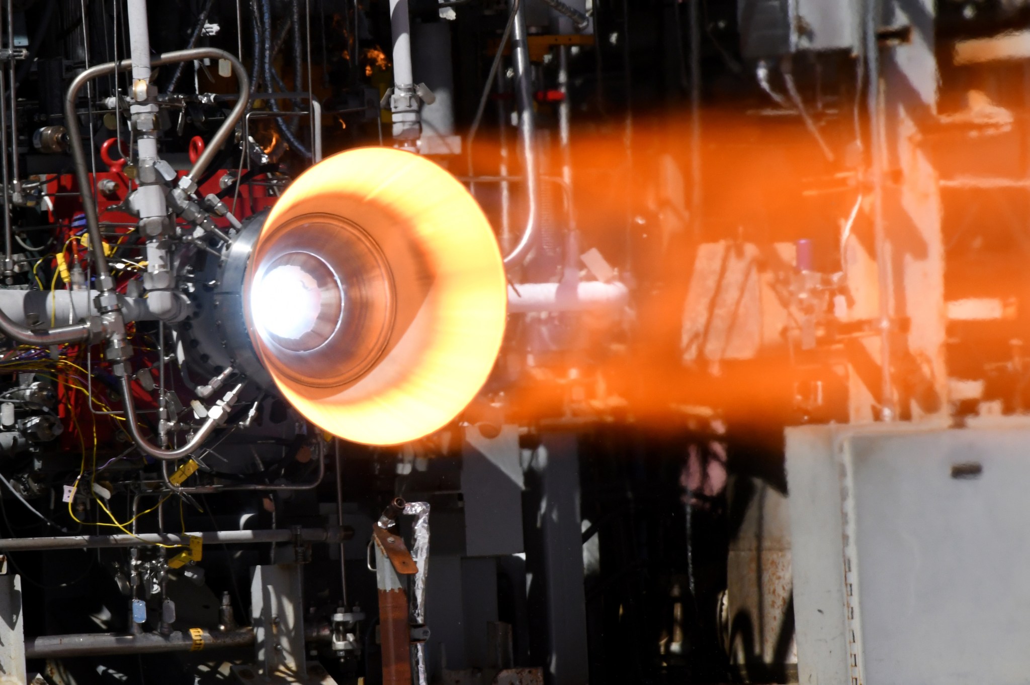 NASA successfully hot-fire tested a 3-D printed copper combustion tank liner.