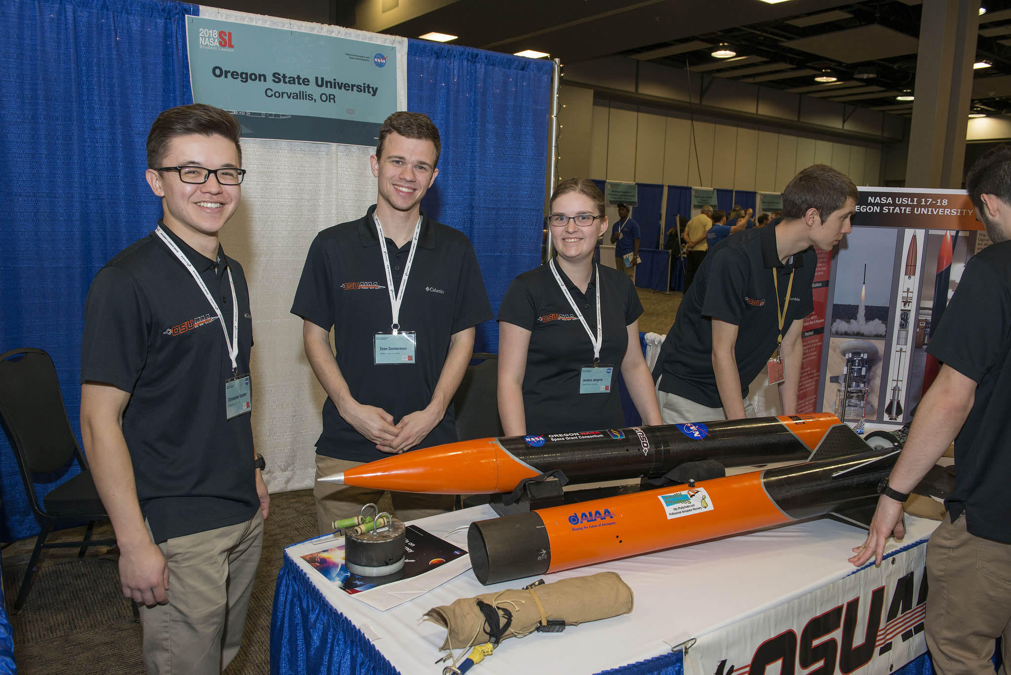 Oregon State University Students Display Rocketry Work