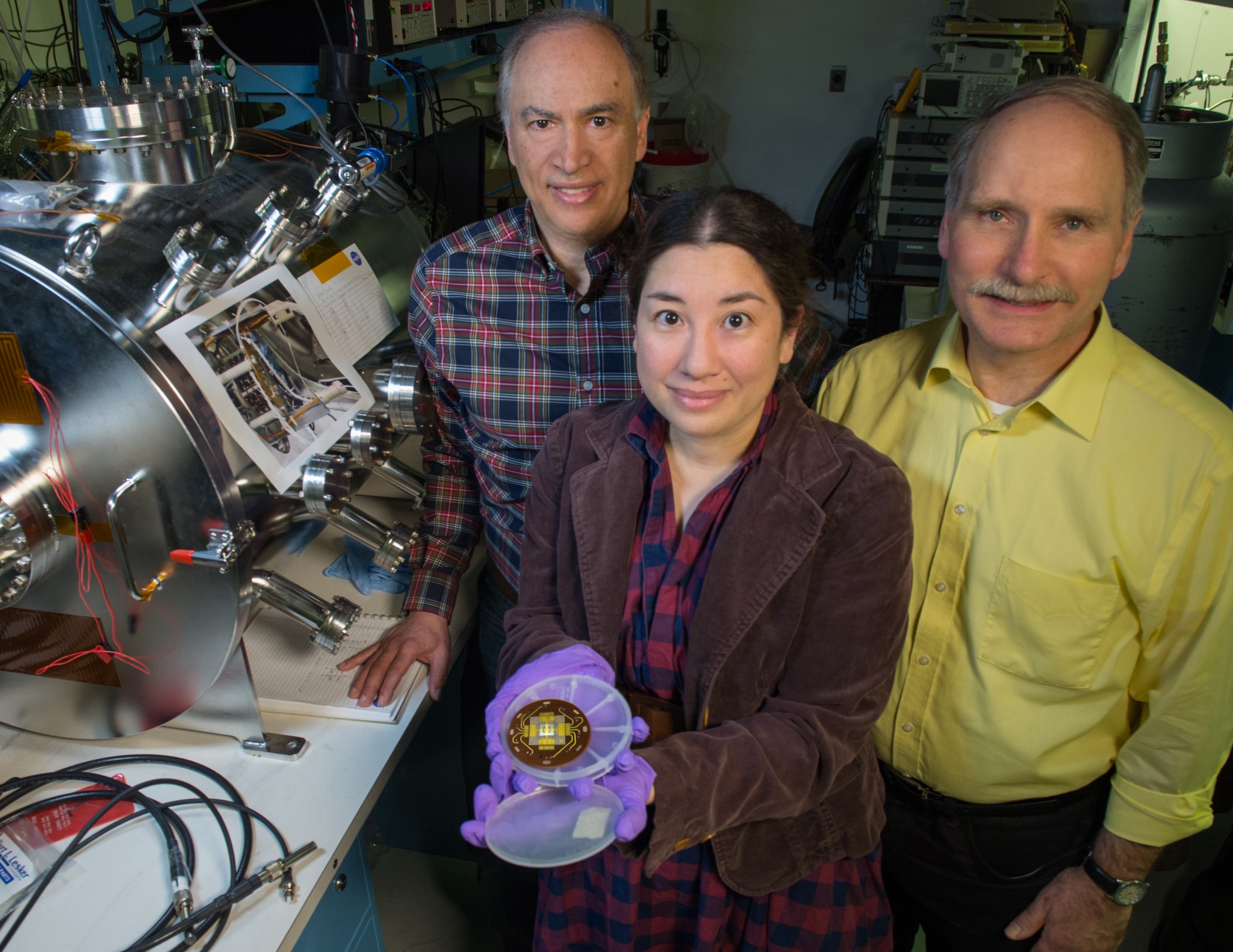 John Hagopian (left), Lucy Lim, Larry Hess