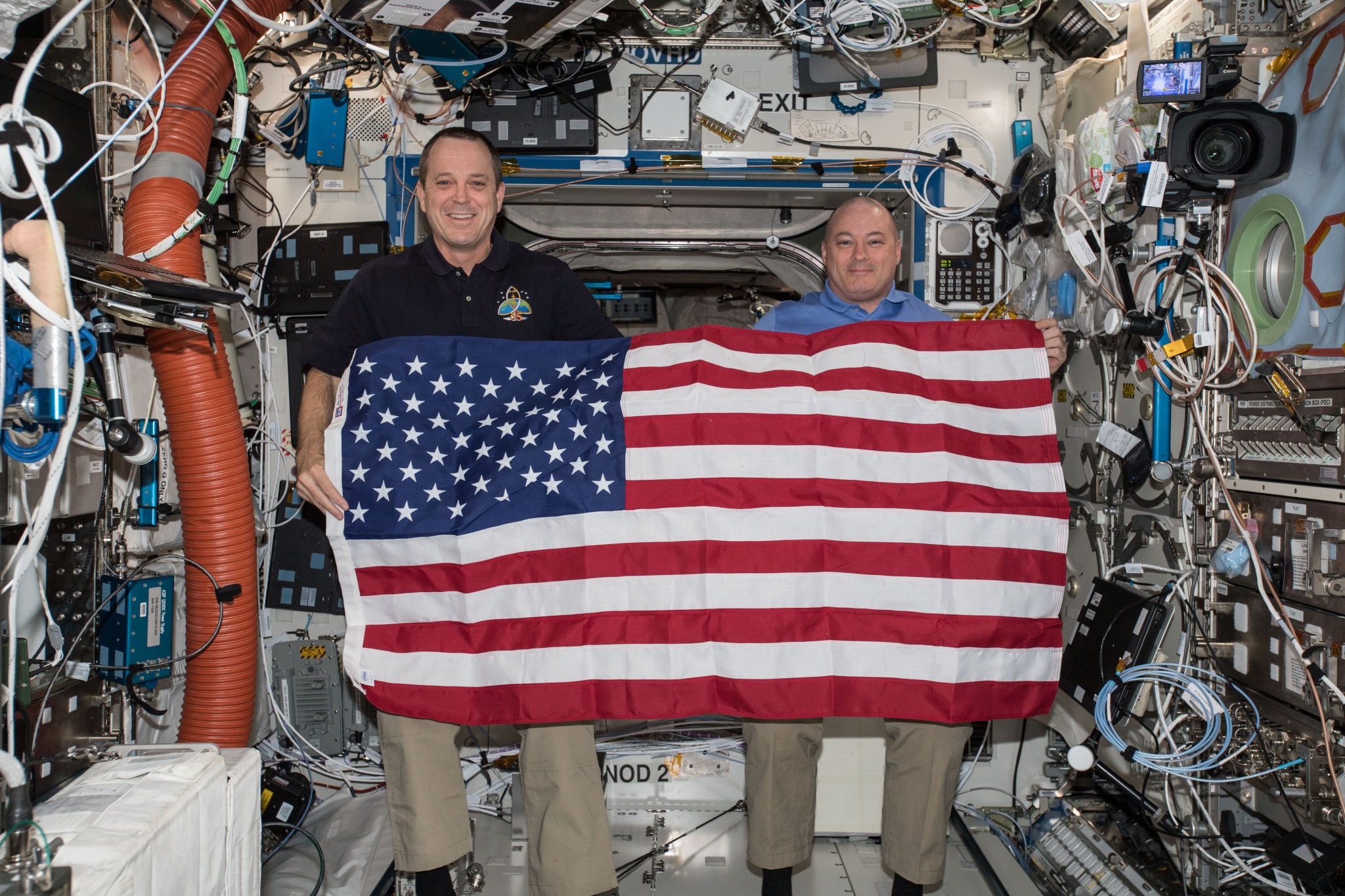 NASA astronauts Ricky Arnold and Scott Tingle