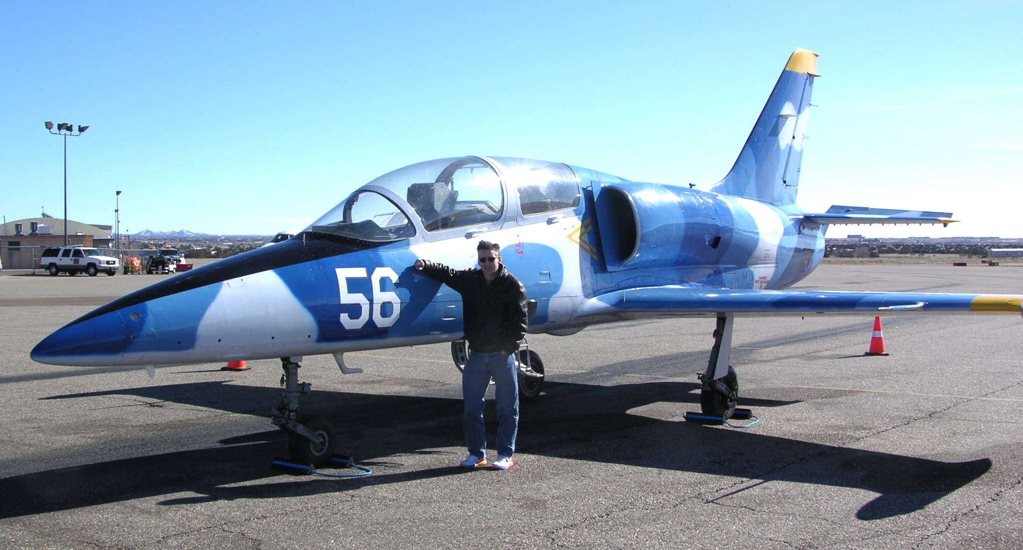 Bos next to the L-39
