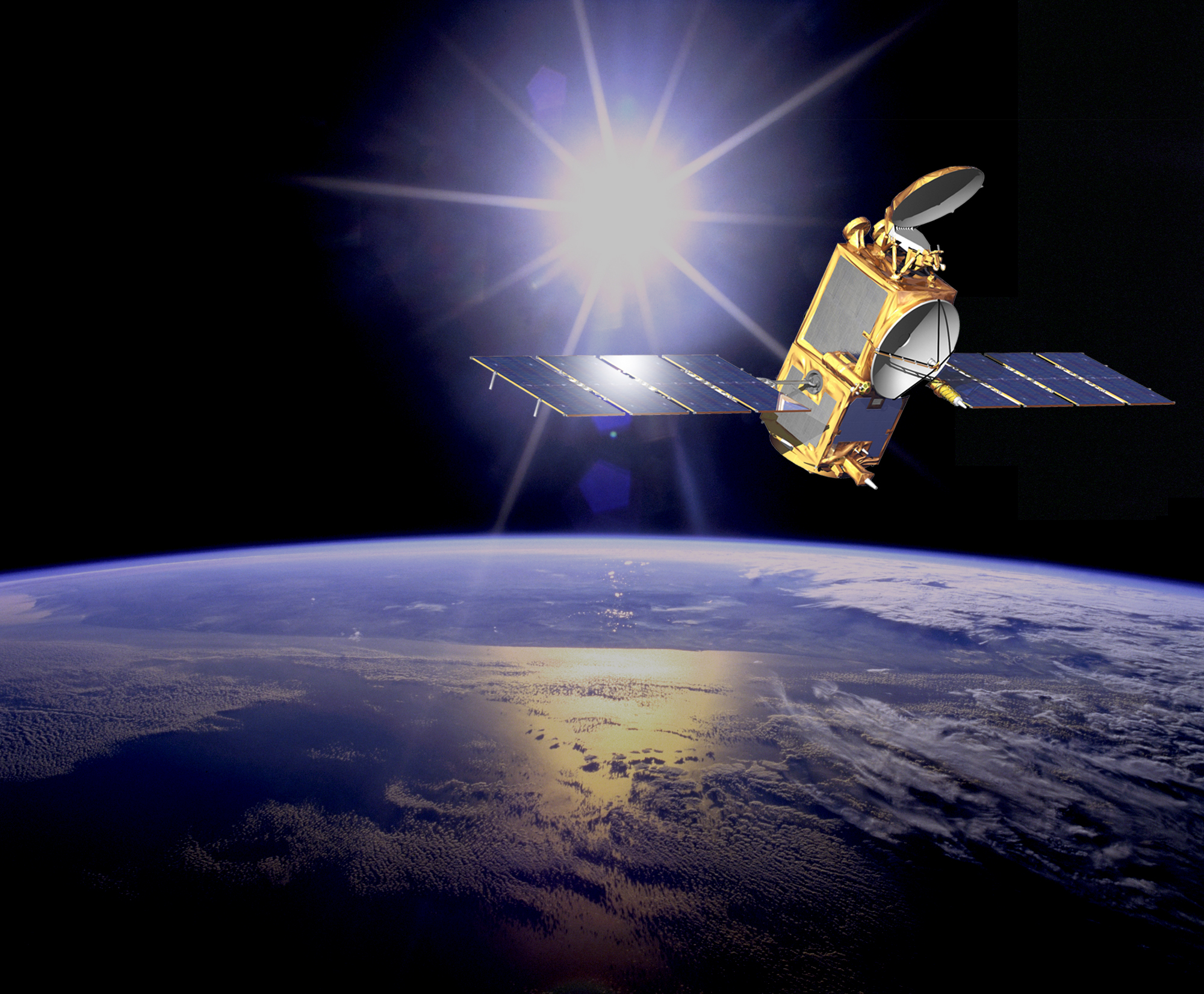 Illustration of the U.S./European Ocean Surface Topography Mission (OSTM)/Jason-2 satellite