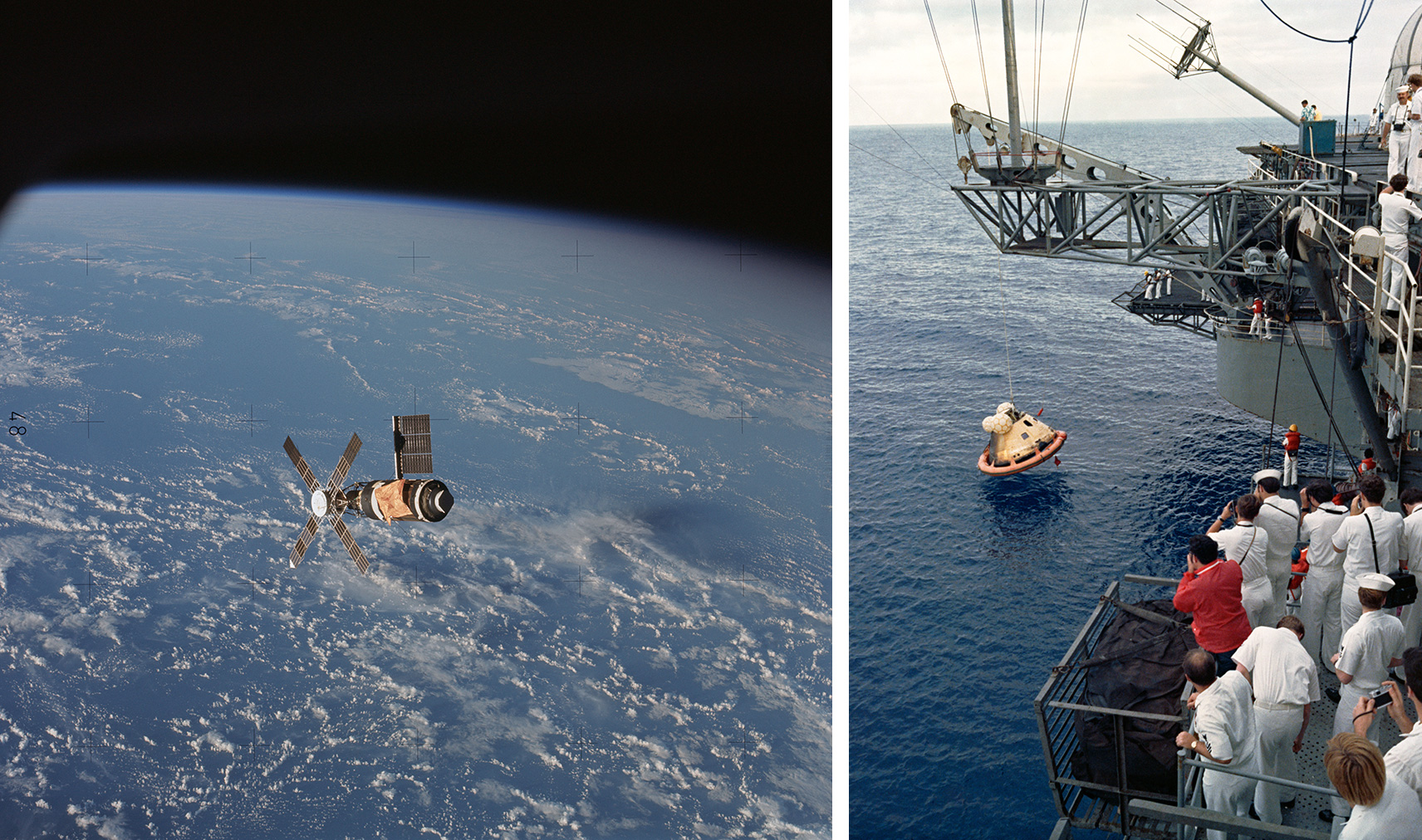 Photo of Skylab and Skylab 2 Command Module