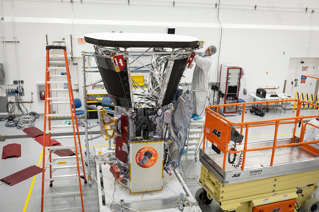 APL engineers work with Parker Solar Probe heat shield