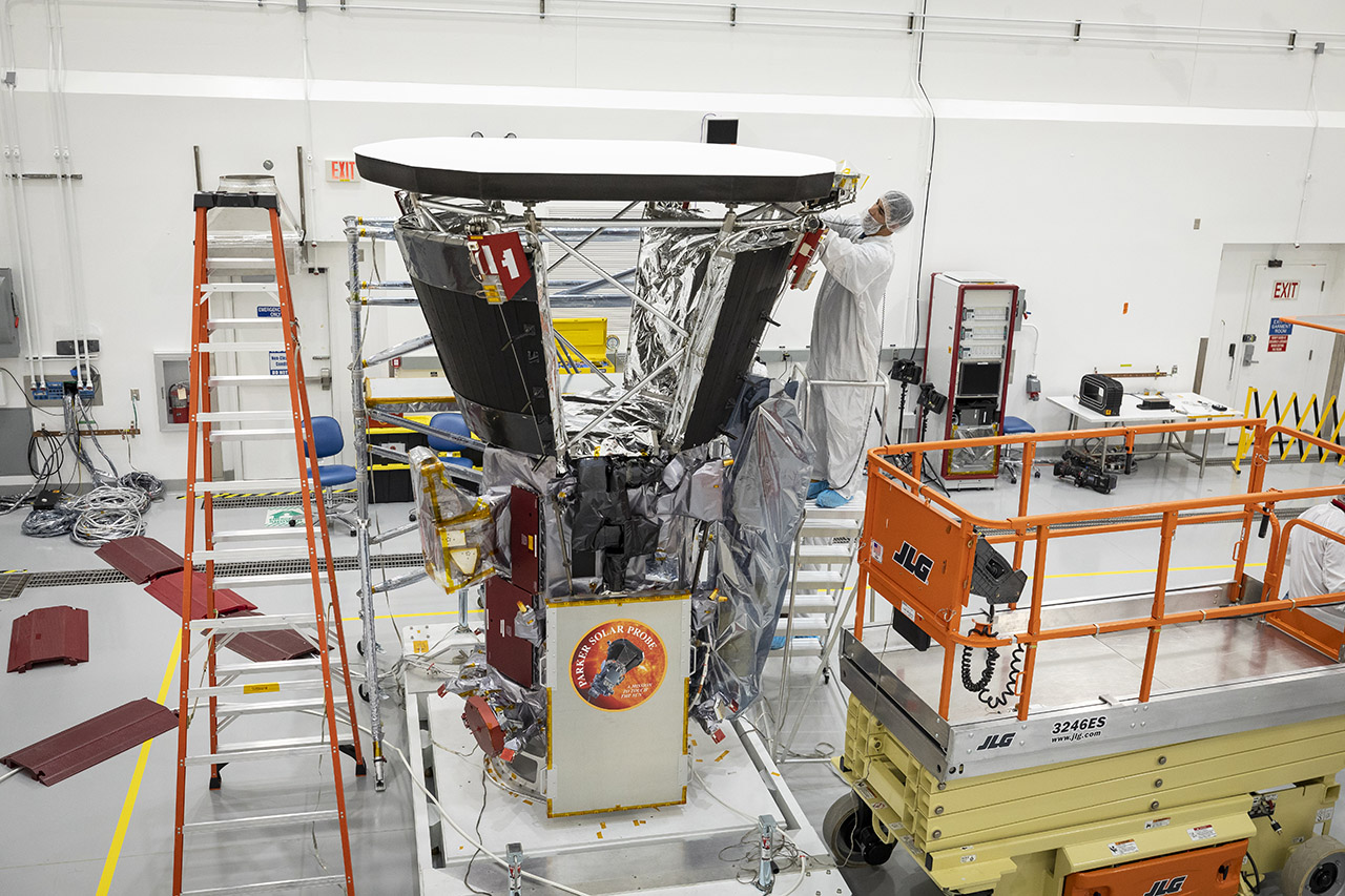 APL engineers work with Parker Solar Probe heat shield