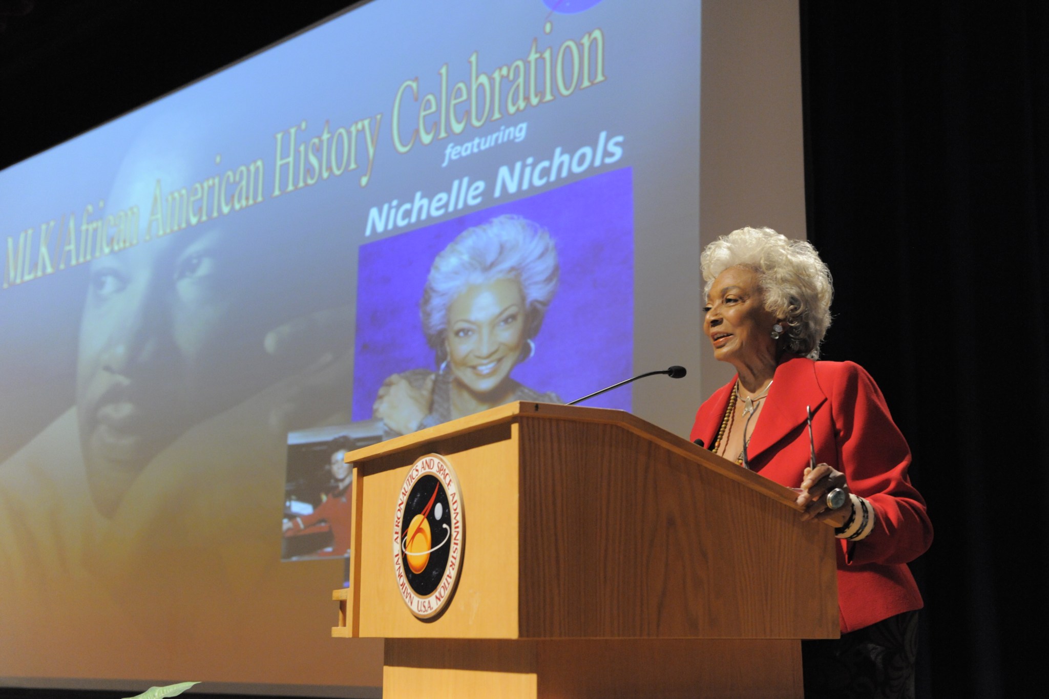 Nichelle Nichols at NASA Goddard