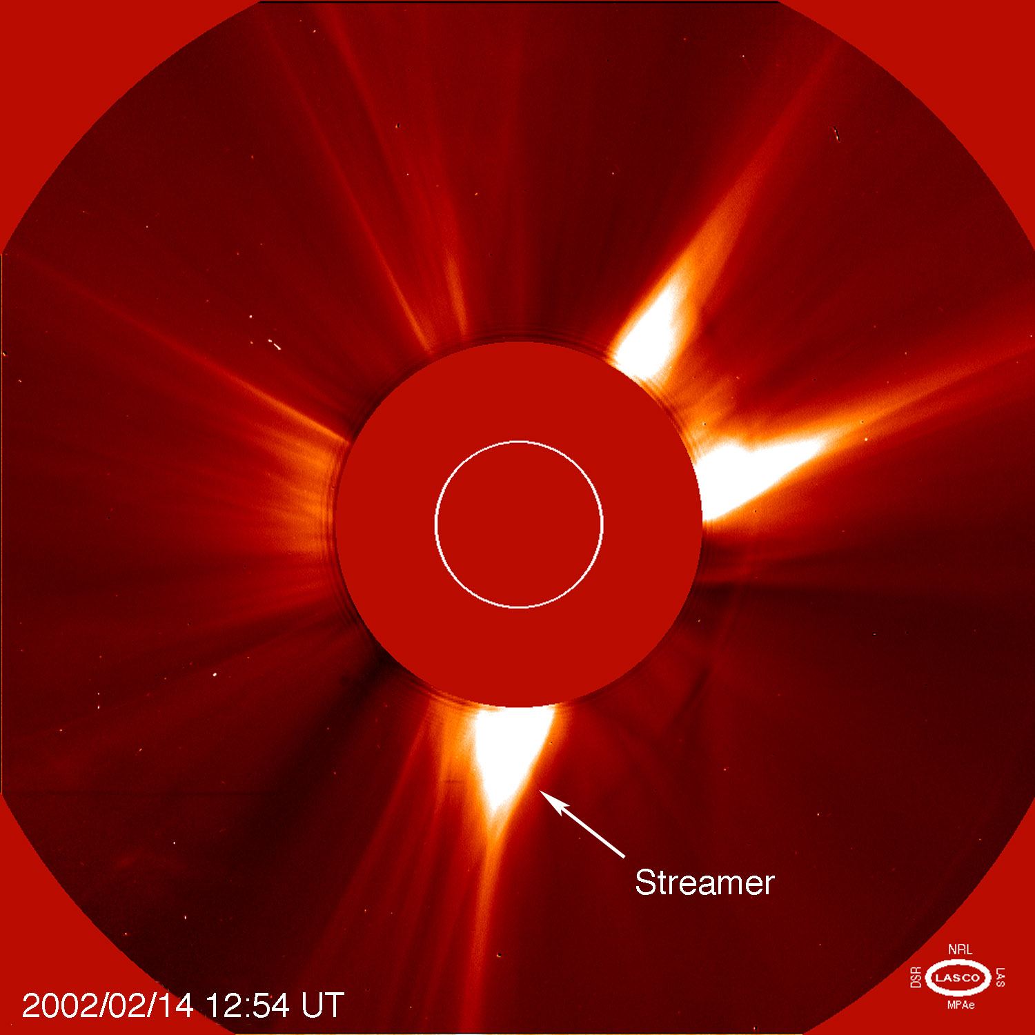 SOHO image of the Sun's corona