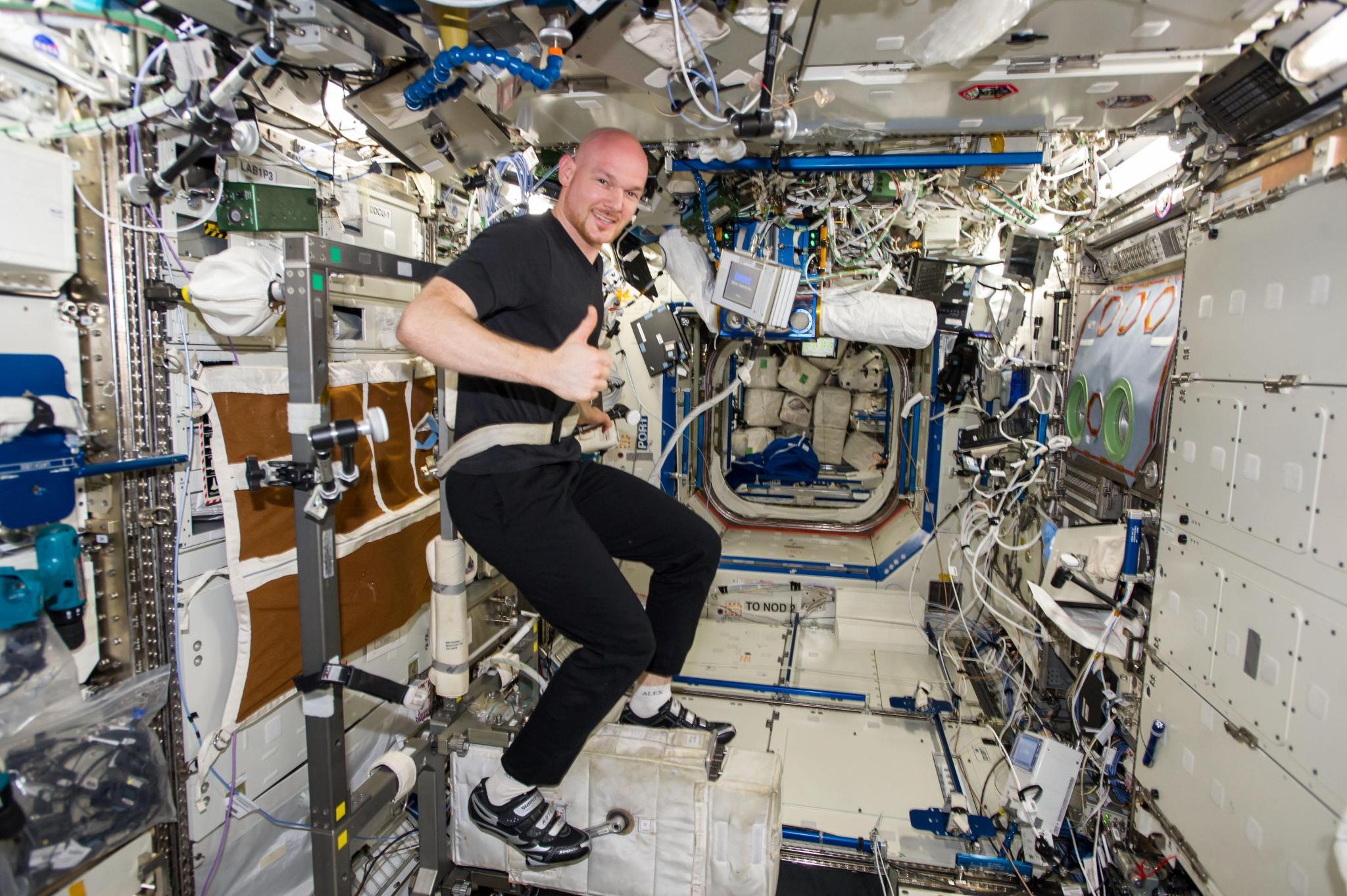 Alex Gerst on space station