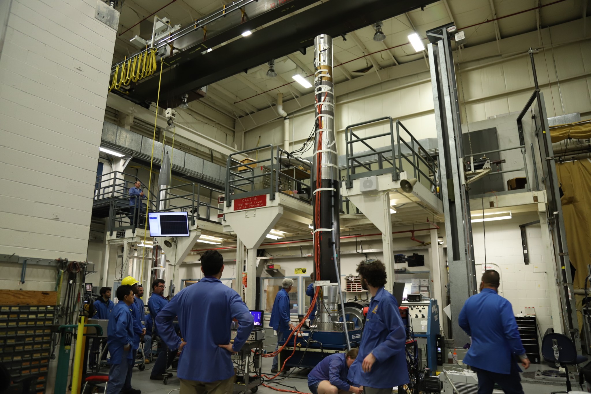 Micro-X during vibration testing at NASA Wallops