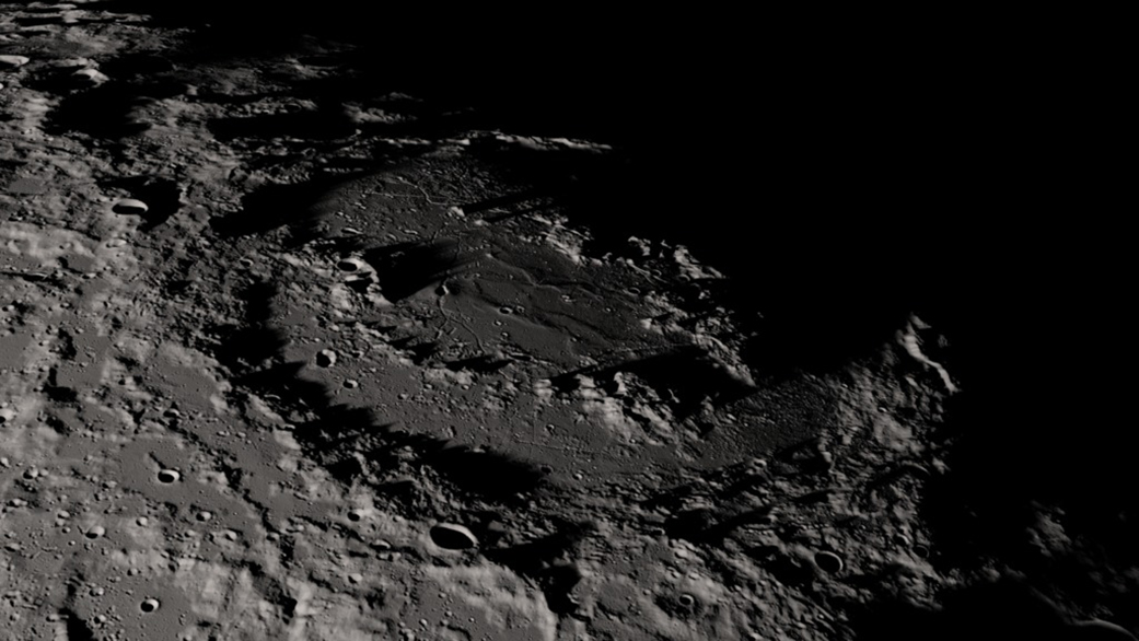 Image of Schrodinger crater on the Moon.