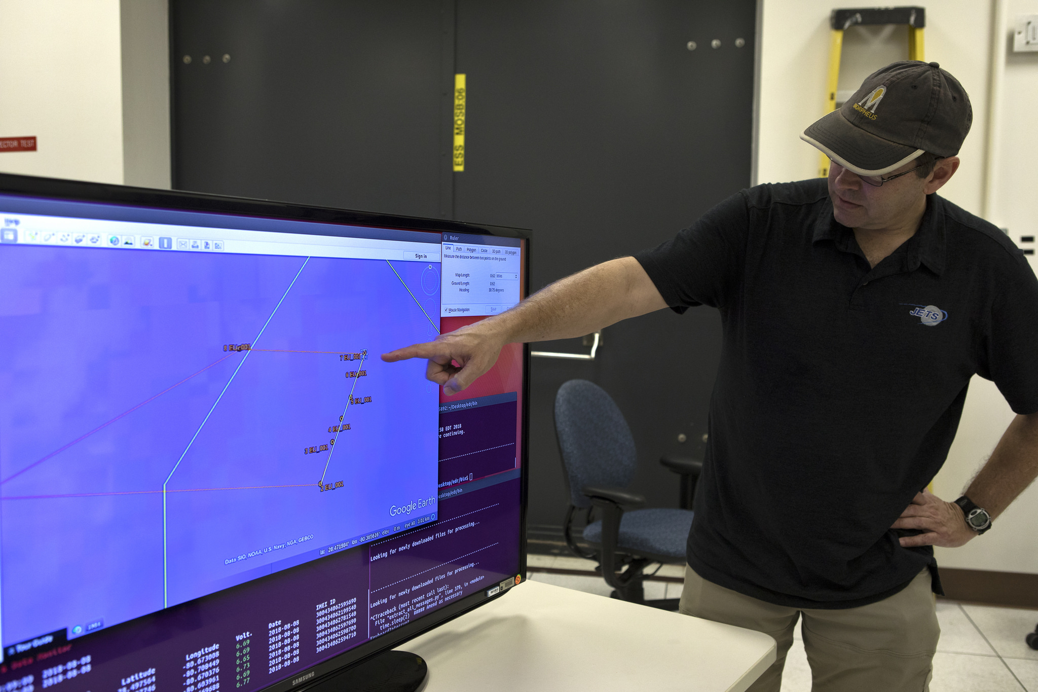 NASA engineers recover and evaluate ejectable data recorders