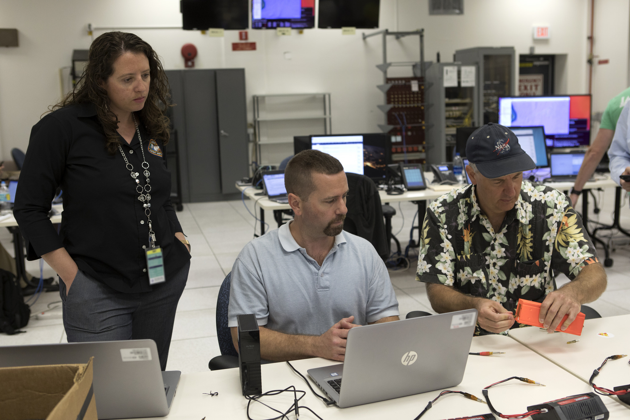 NASA engineers recover and evaluate ejectable data recorders