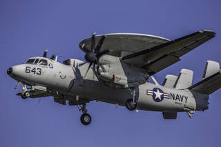 gray US Navy plane 