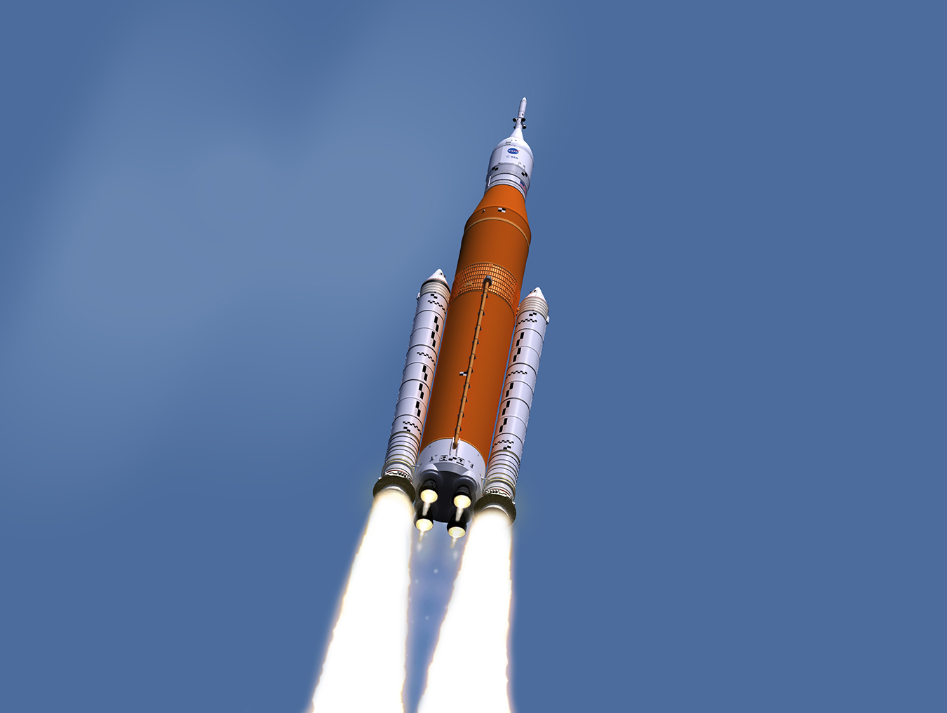 Illustration of Space Launch System.