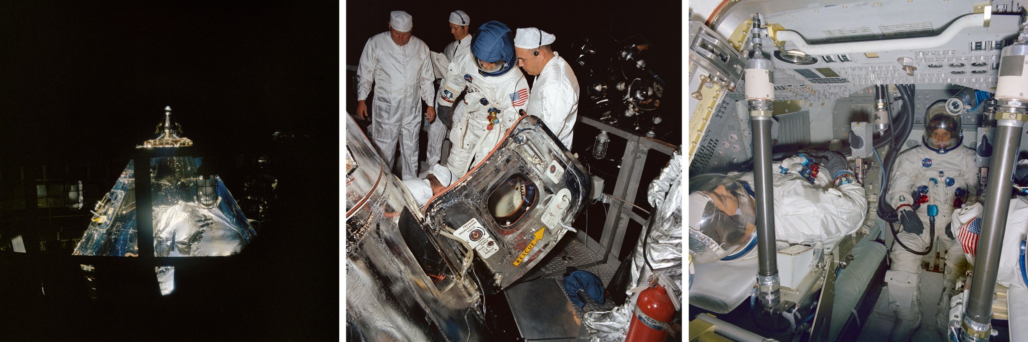 2TV-1 spacecraft inside Chamber A of the SESL