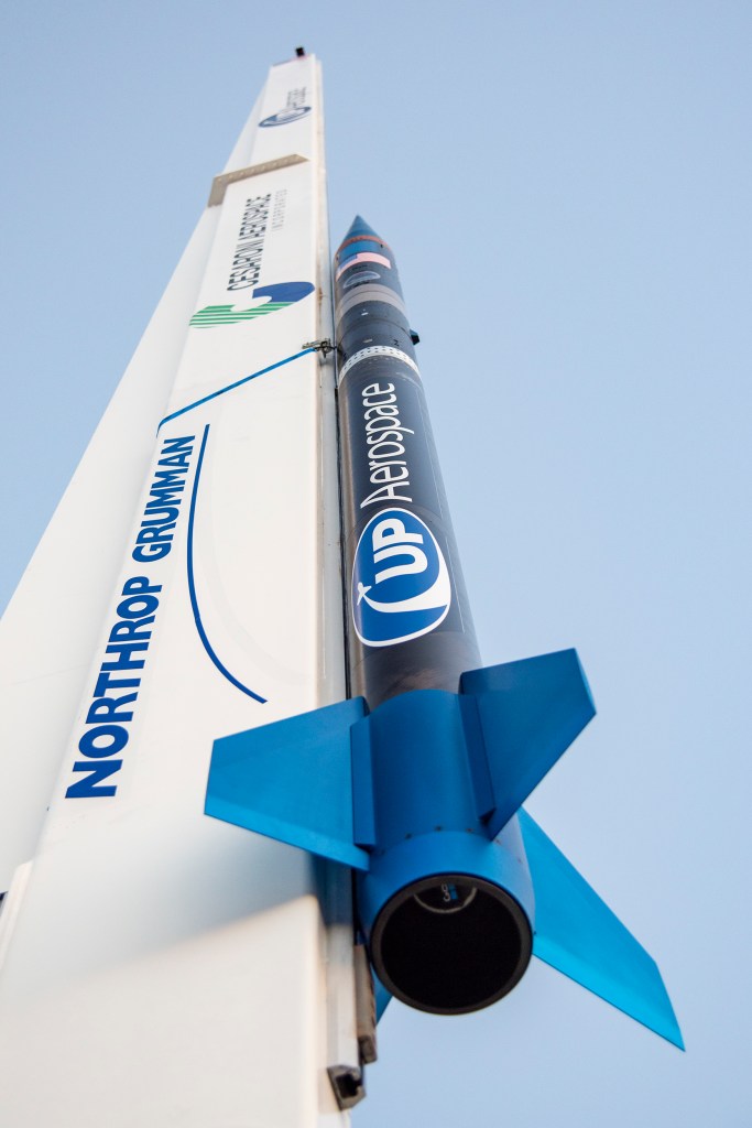 UP Aerospace SpaceLoft rocket launched into space Sept 12, 2018 from Spaceport America in New Mexico carrying NASA technologies.