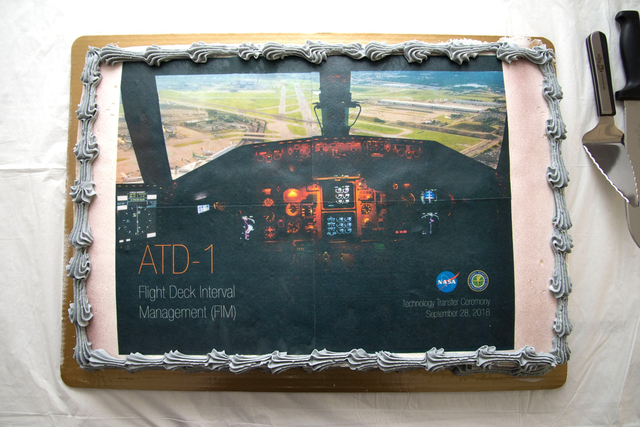 The Cake presented during the transfer ceremony.