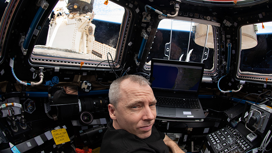 Expedition 56 Commander Drew Feustel of NASA