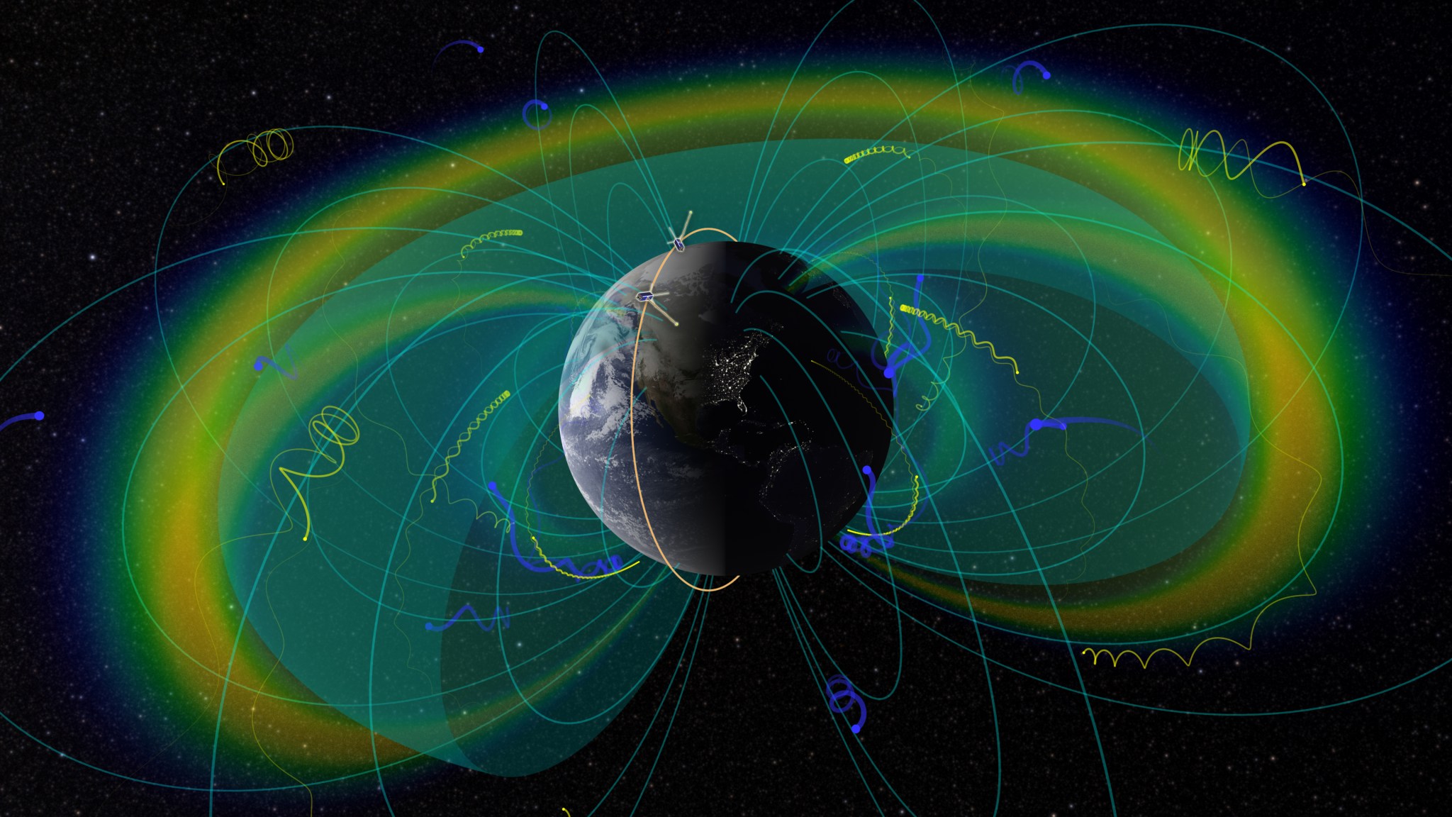 artist’s depiction of the Van Allen Belts