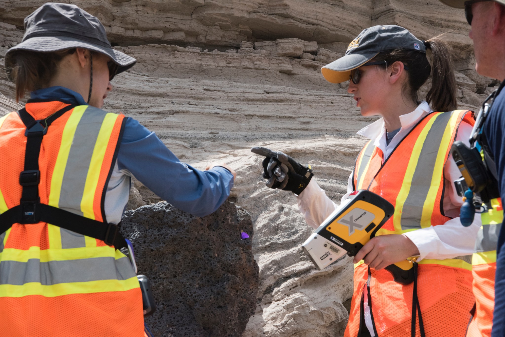 NASA Goddard scientist measuring composition.