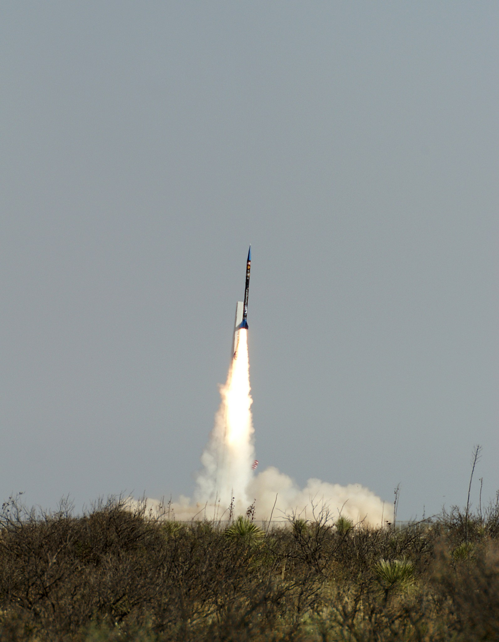 Previous launch of UP Aerospace’s SpaceLoft rocket from Spaceport America in New Mexico in 2013.
