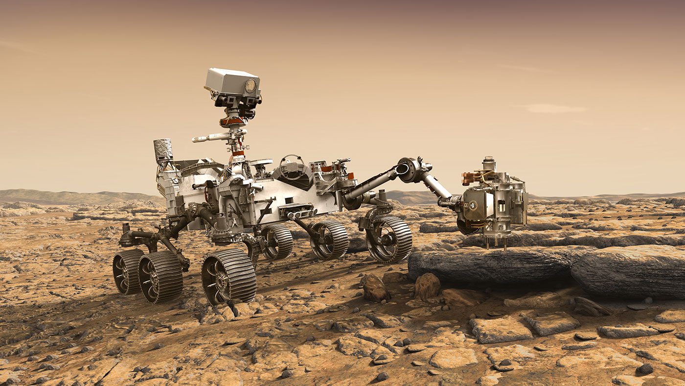 Rover on Mars.