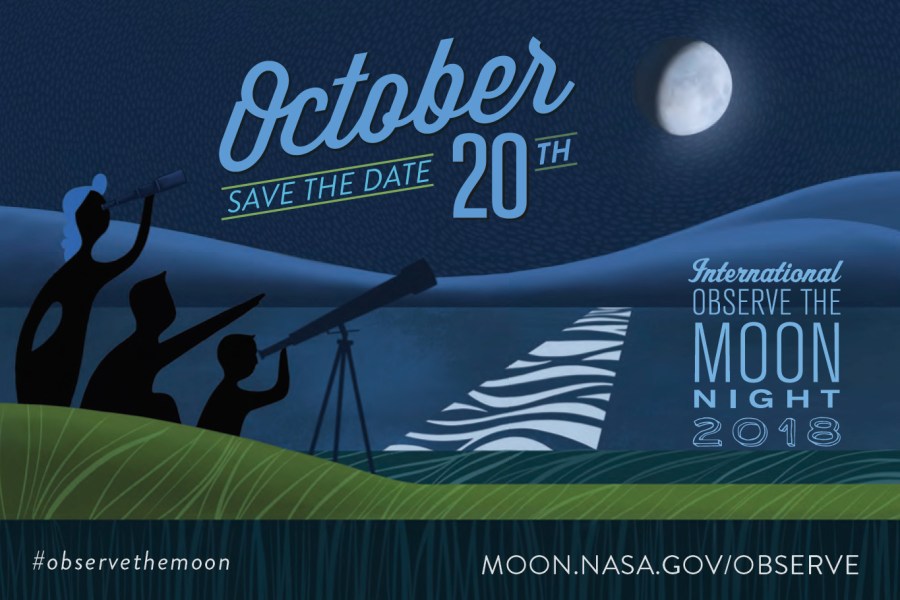 International Observe the Moon Night 2018 graphic