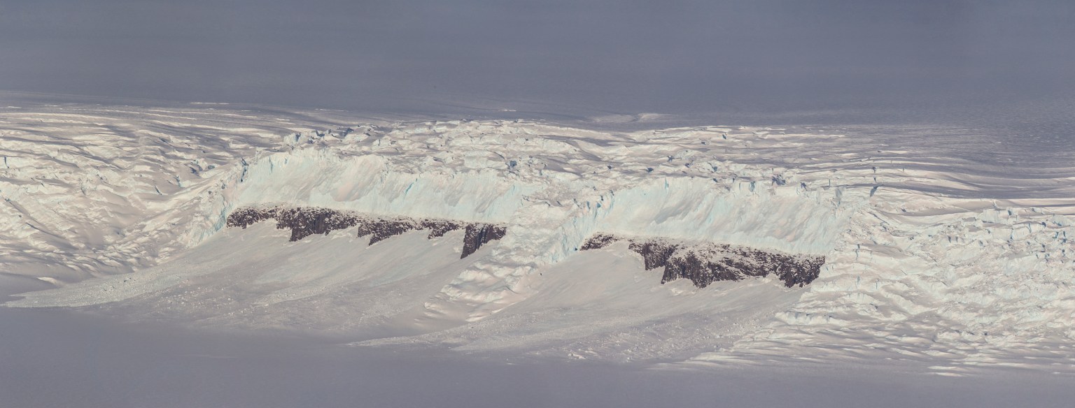 icefall along edge of Bailey Ice Stream in East Antarctica