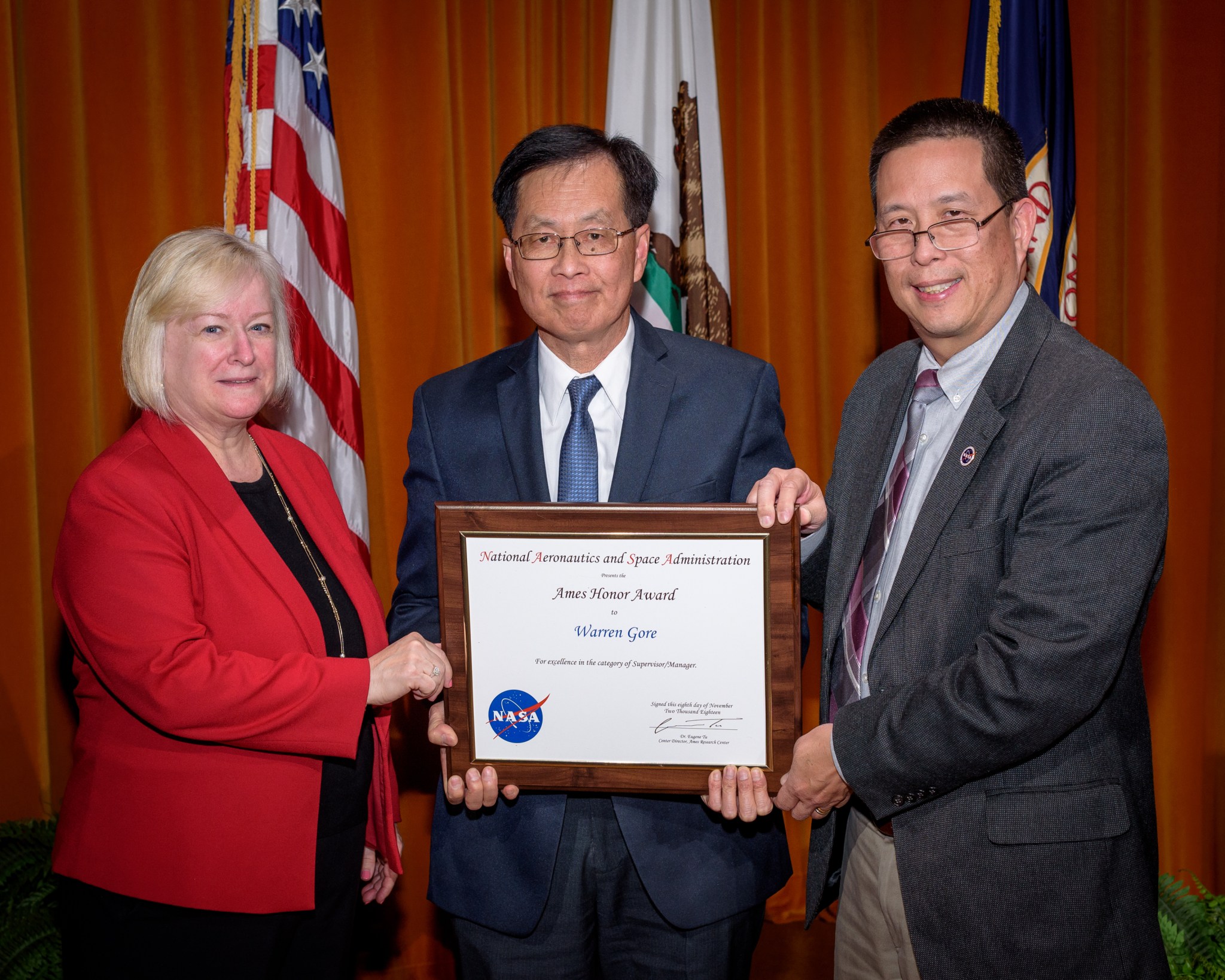 Warren Gore - NASA Ames Honor Awards 2018