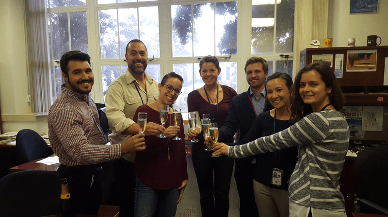 The Aeolus PSDS3 Proposal Team celebrating a win in 2017.  