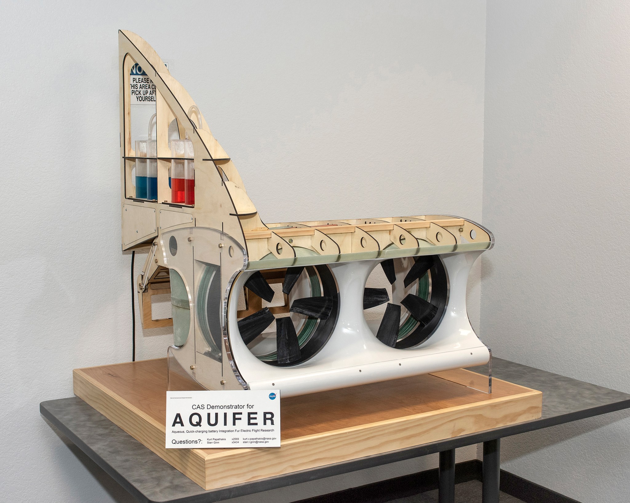 NASA Displays AQUIFER Technology.