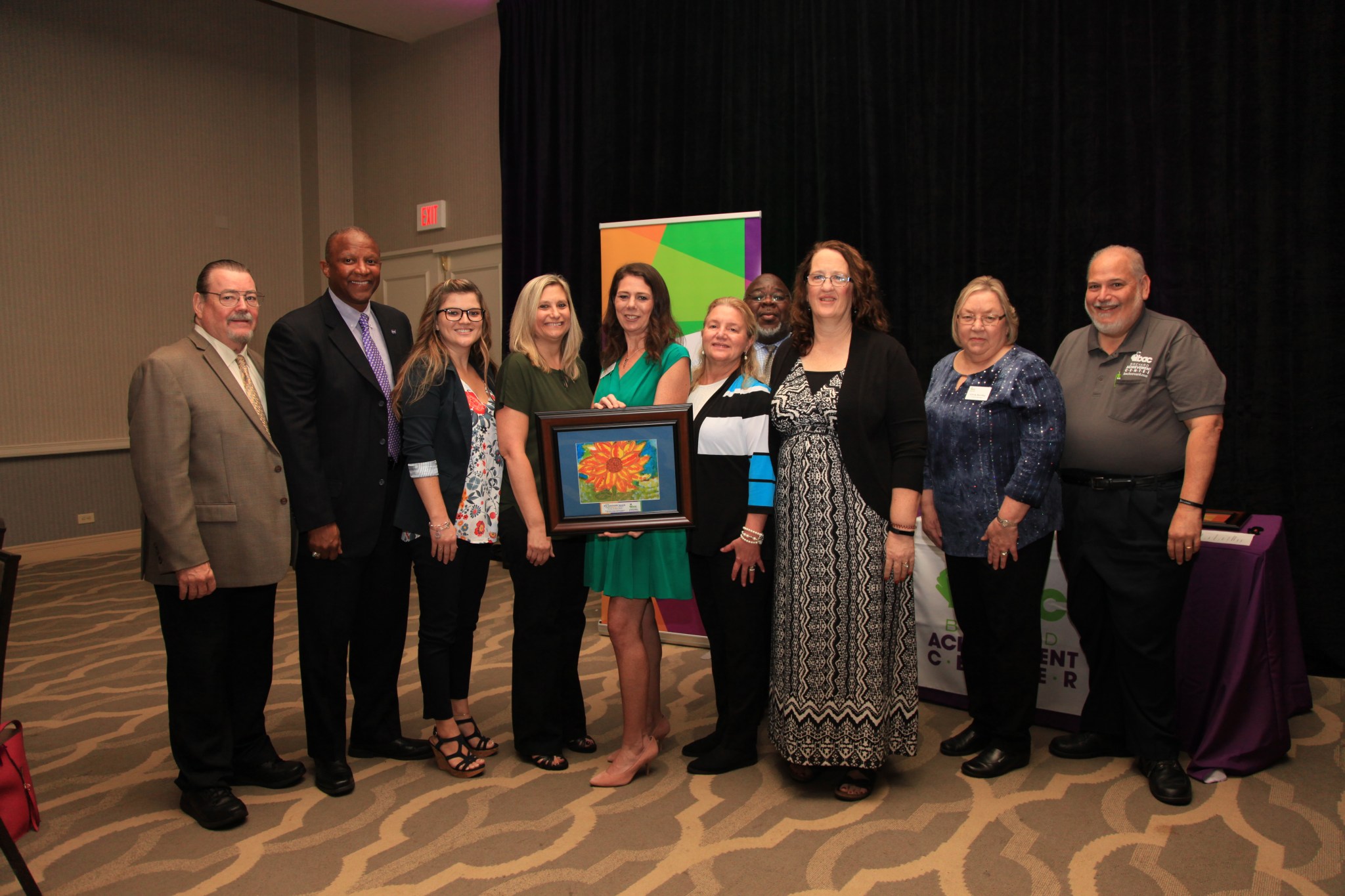 Brevard Achievement Center presented Kennedy's Disability Awareness and Action Working Group (DAAWG) with a special award