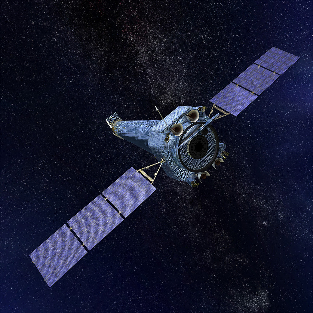 Artist's concept of Chandra X-ray Observatory.