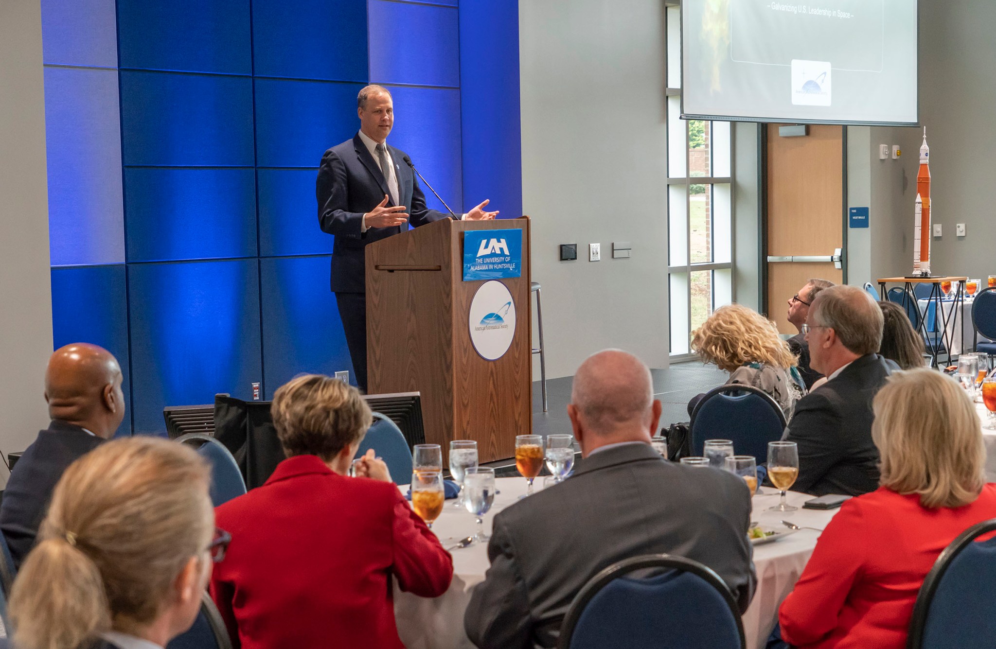 NASA Administrator Jim Bridenstine's speech at the Oct. 25 luncheon concluded the symposium.