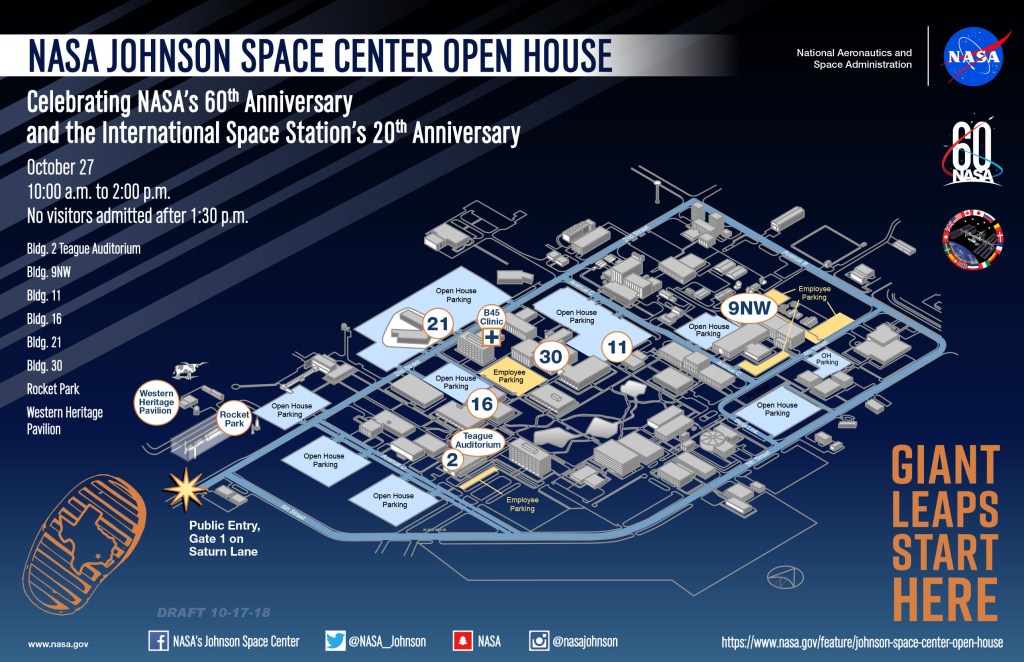 NASA to Welcome Visitors to Johnson Space Center Open House 2018