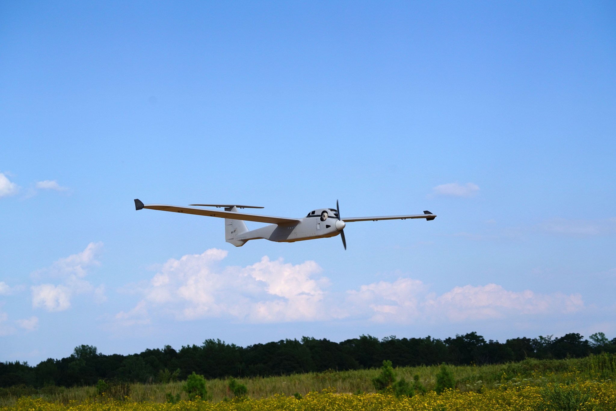 PAE ISR's Resolute Eagle unmanned aircraft in flight.