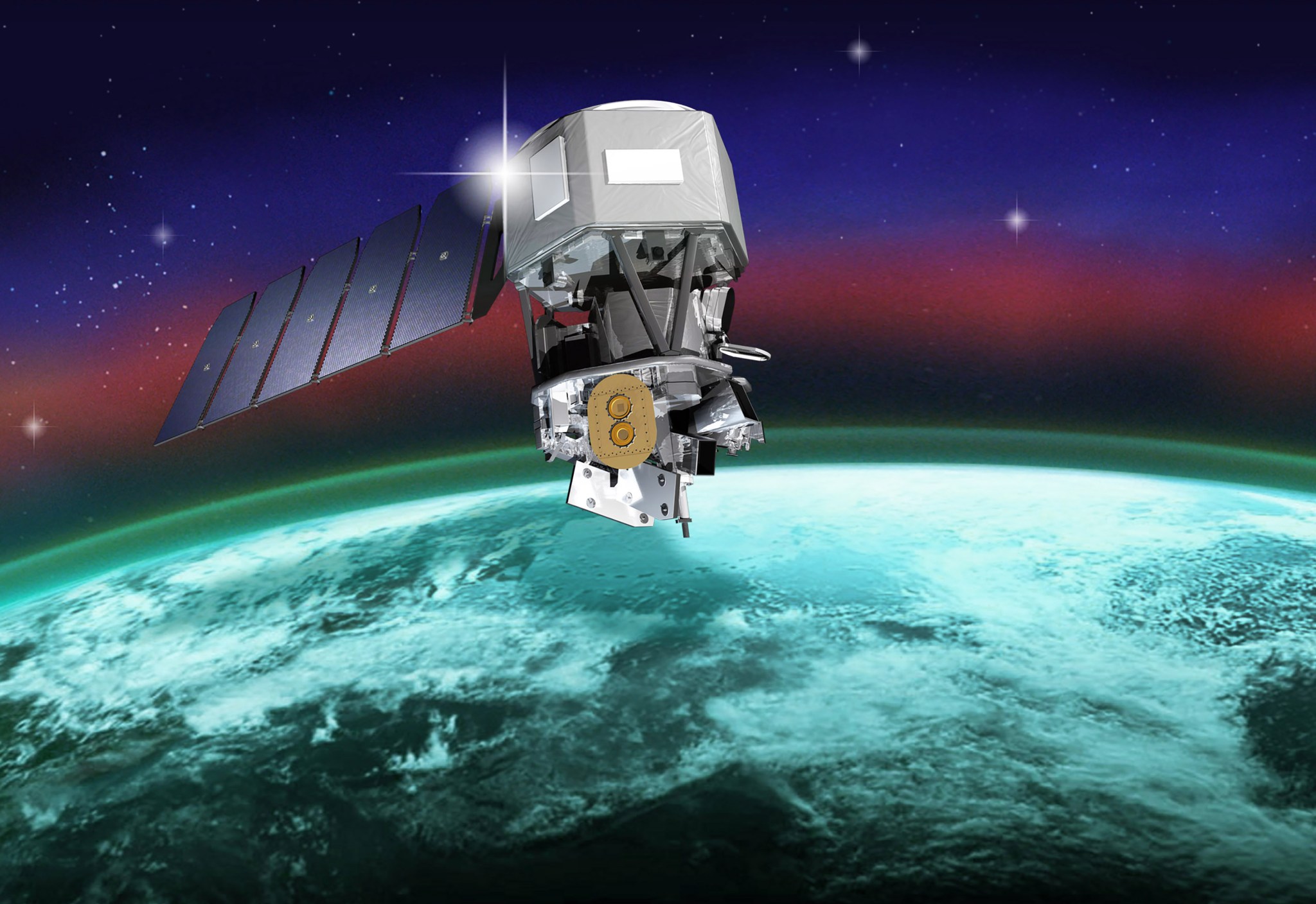 illustration of ICON spacecraft