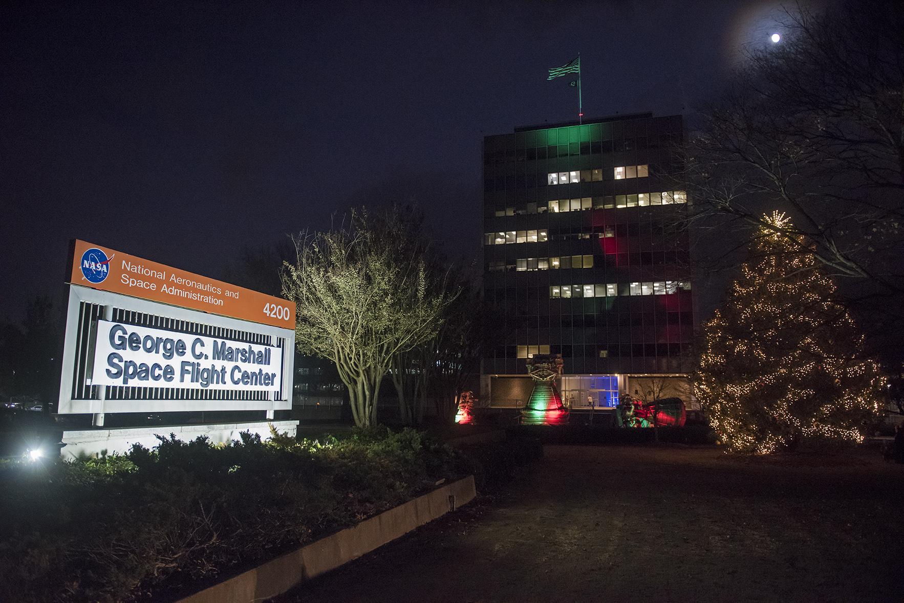 Marshall's holiday tree was officially lit Nov. 30, 2017.