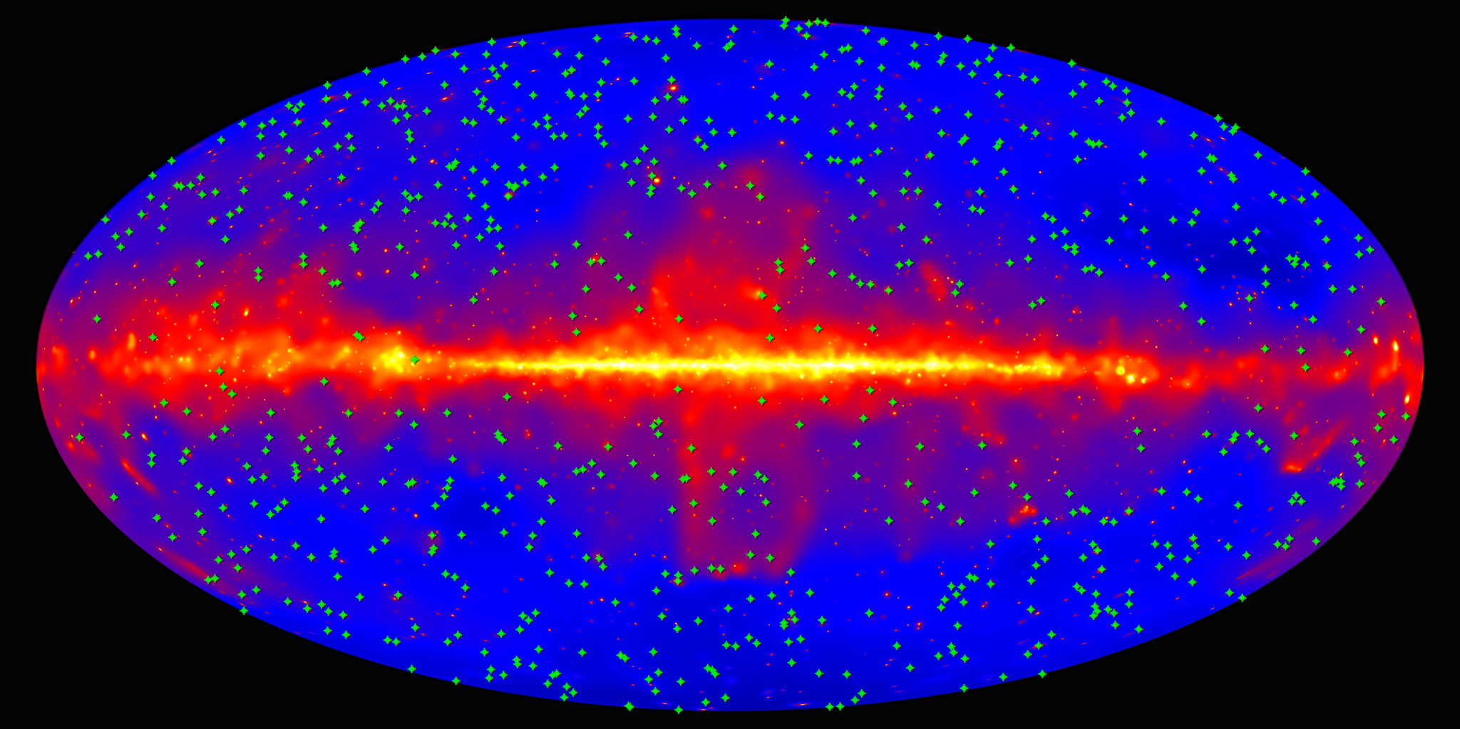 Fermi blazar map