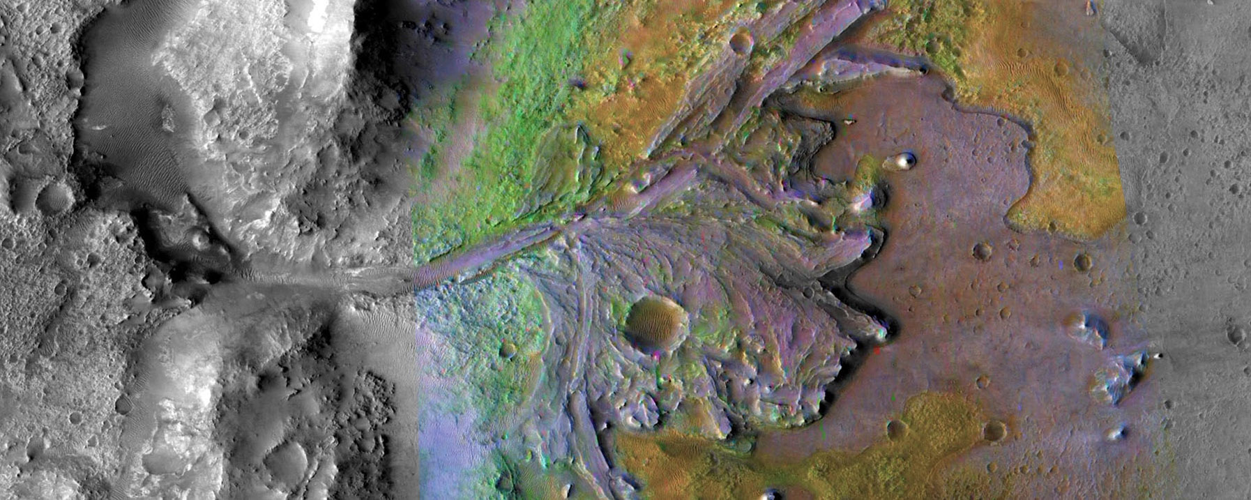 Jezero Crater on Mars