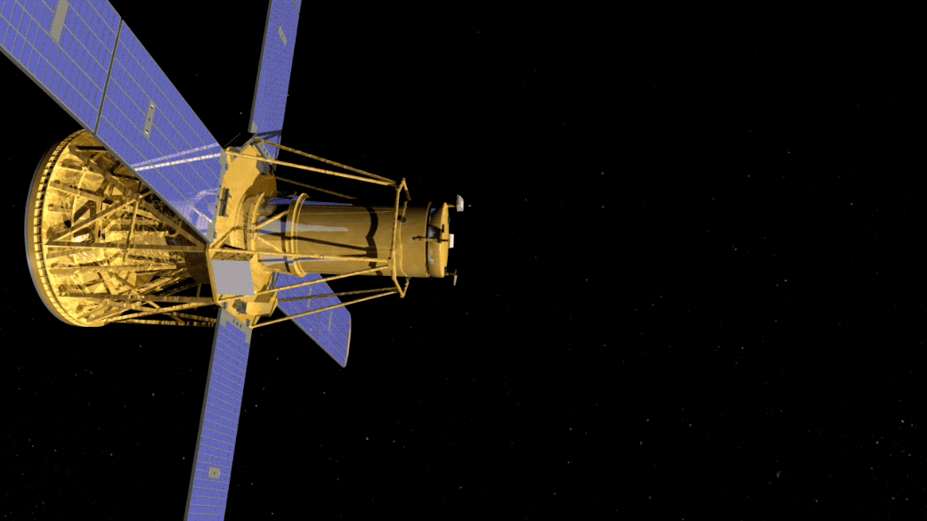 animation of RHESSI satellite
