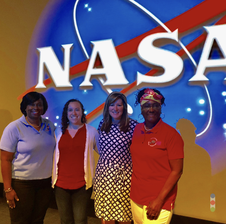 Kennedy Space Center's Kim Carter, Rebecca Baturin, Jennifer Kunz and Hortense Diggs