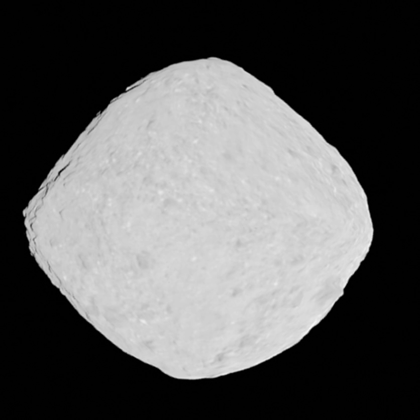 animation of spinning asteroid