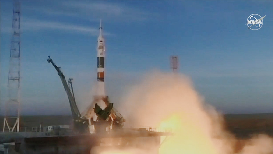 Expedition 58 Crew Blasts Off