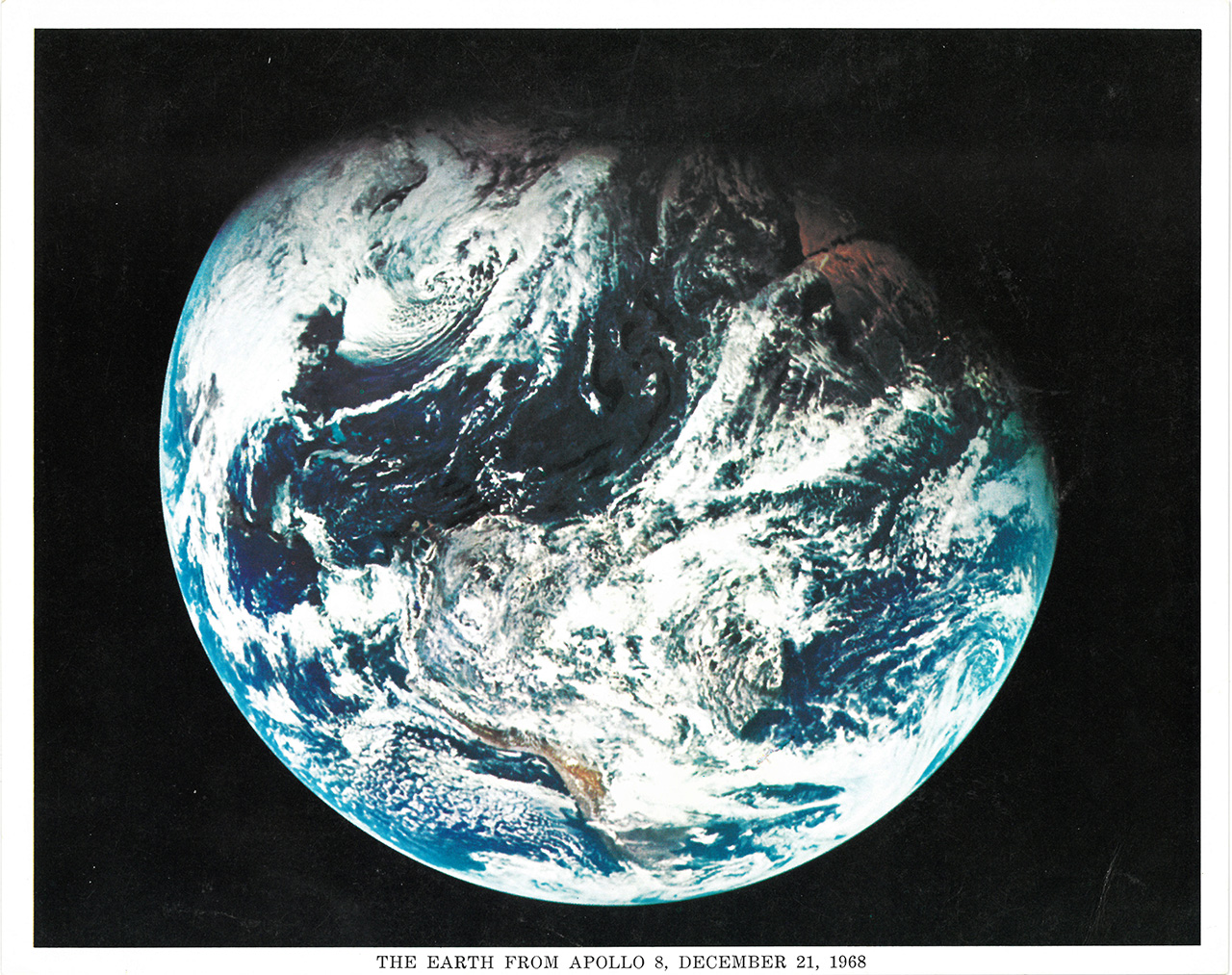 Earth, as seen from Apollo 8