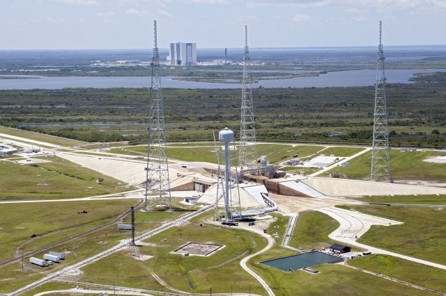 aerial view of Kennedy Space Center
