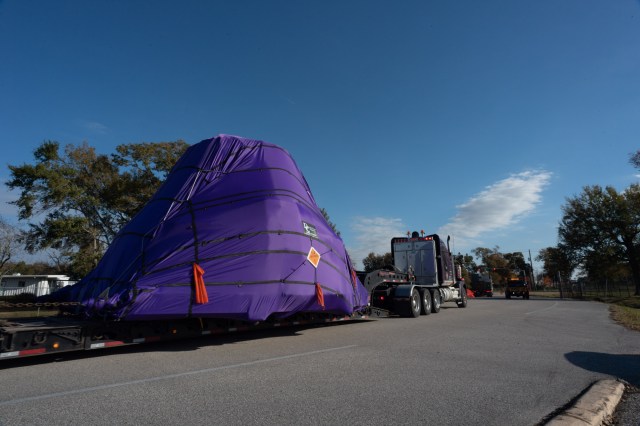 Orion?s Ascent Abort-2 Flight Test Module Leaves Houston for Florida