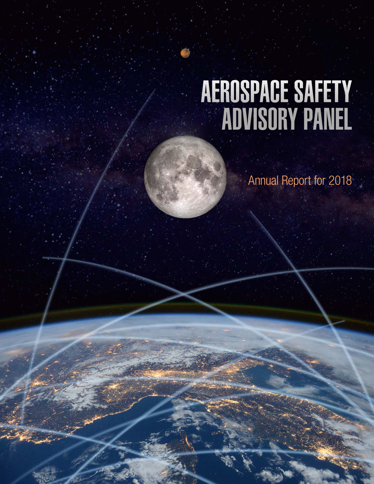 Cover of NASA's Aerospace Safety Advisory Panel 2018 Annual Report
