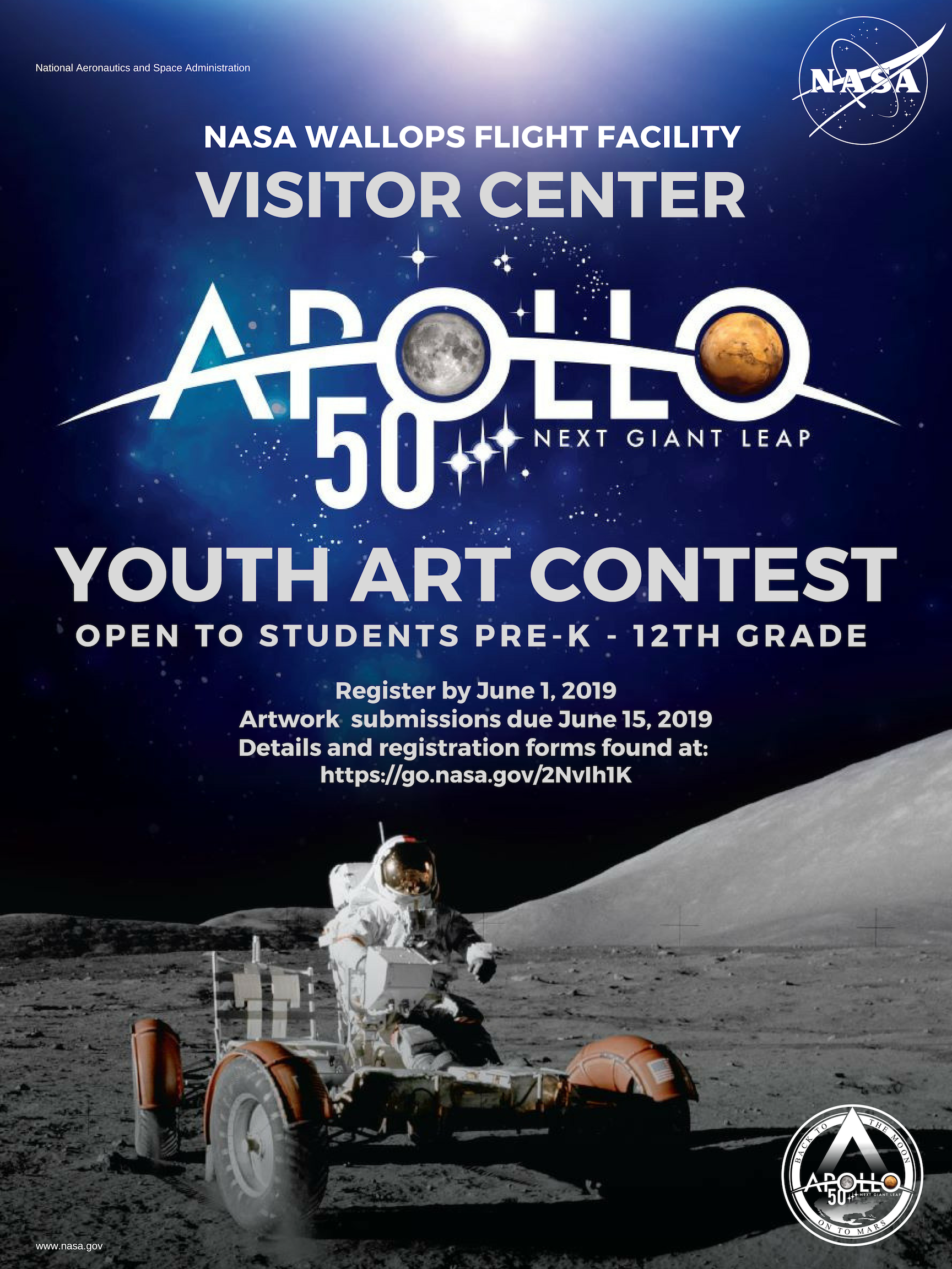 NASA Wallops Visitor Center Conducting Apollo Anniversary Youth Art Contest