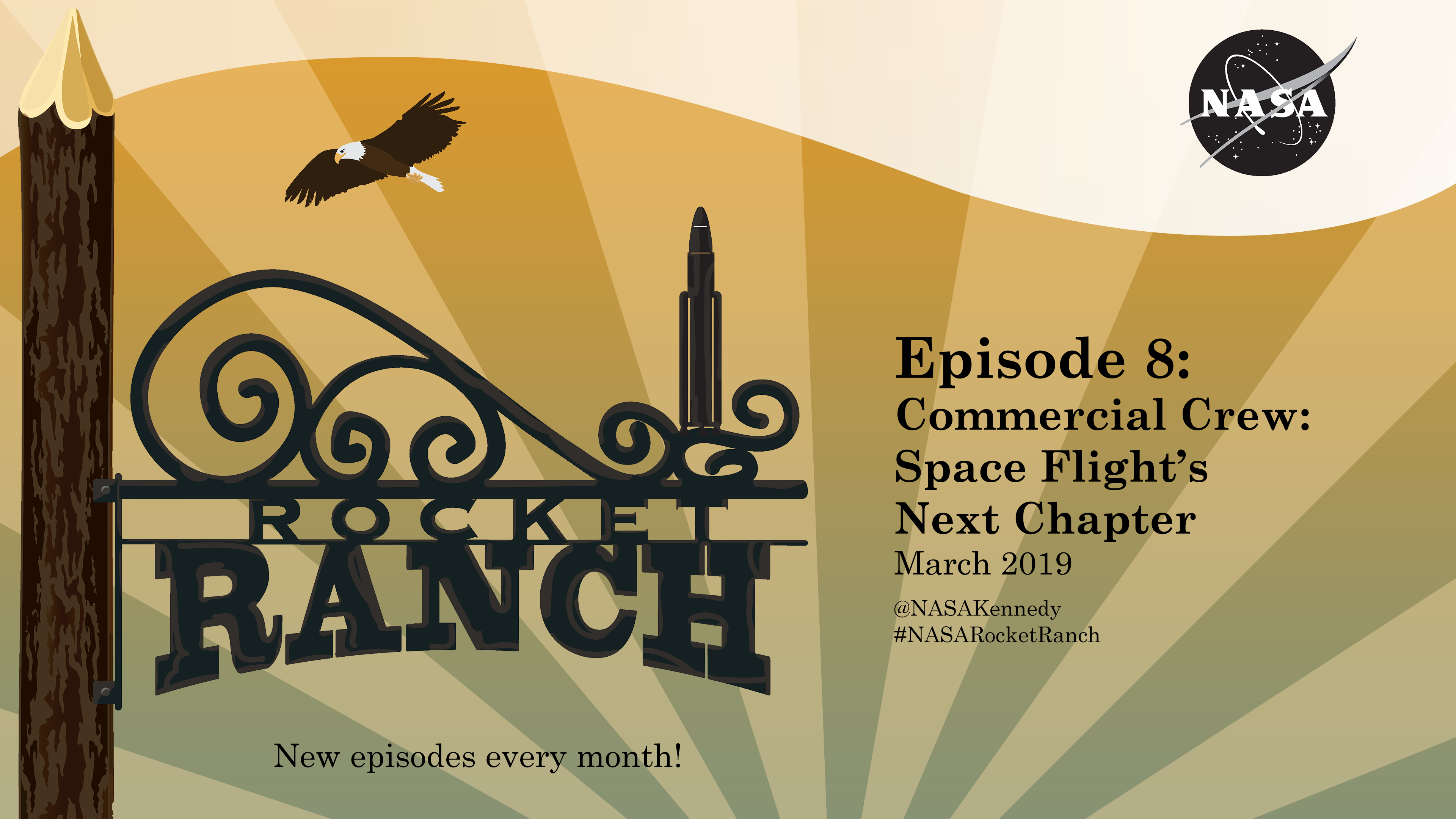 Rocket Ranch podcast cover illustration